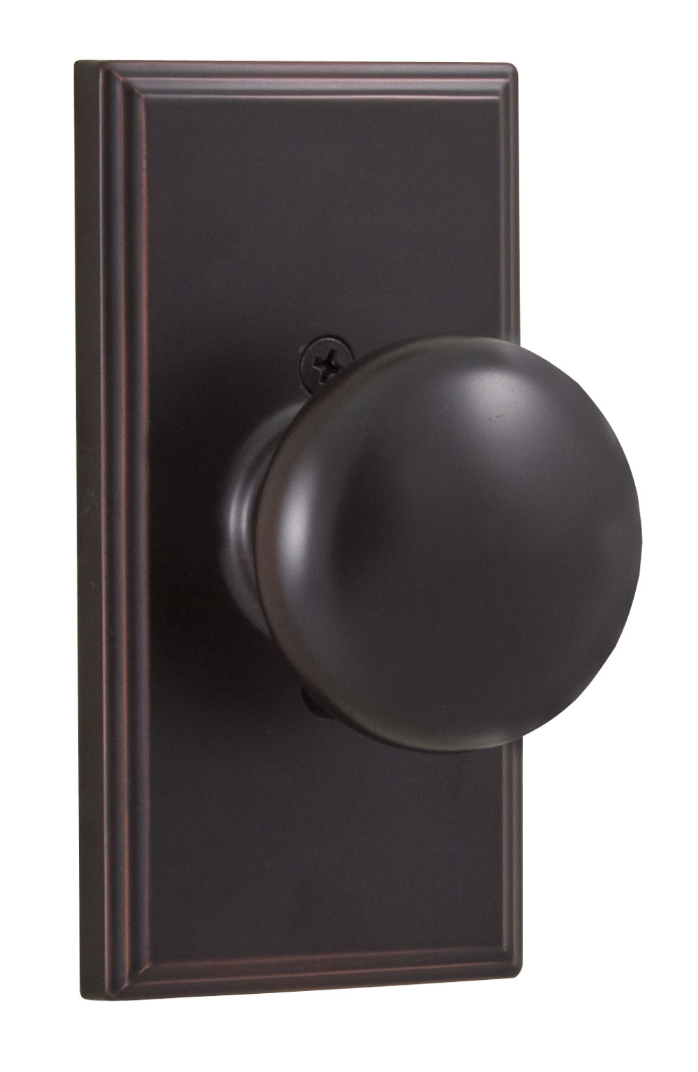 Photos - Door Handle Rose Weslock Impresa Single Dummy Door Knob with Woodward  - Oil Rubbed Bronze - 03705I1--0020 03705I1--0020 
