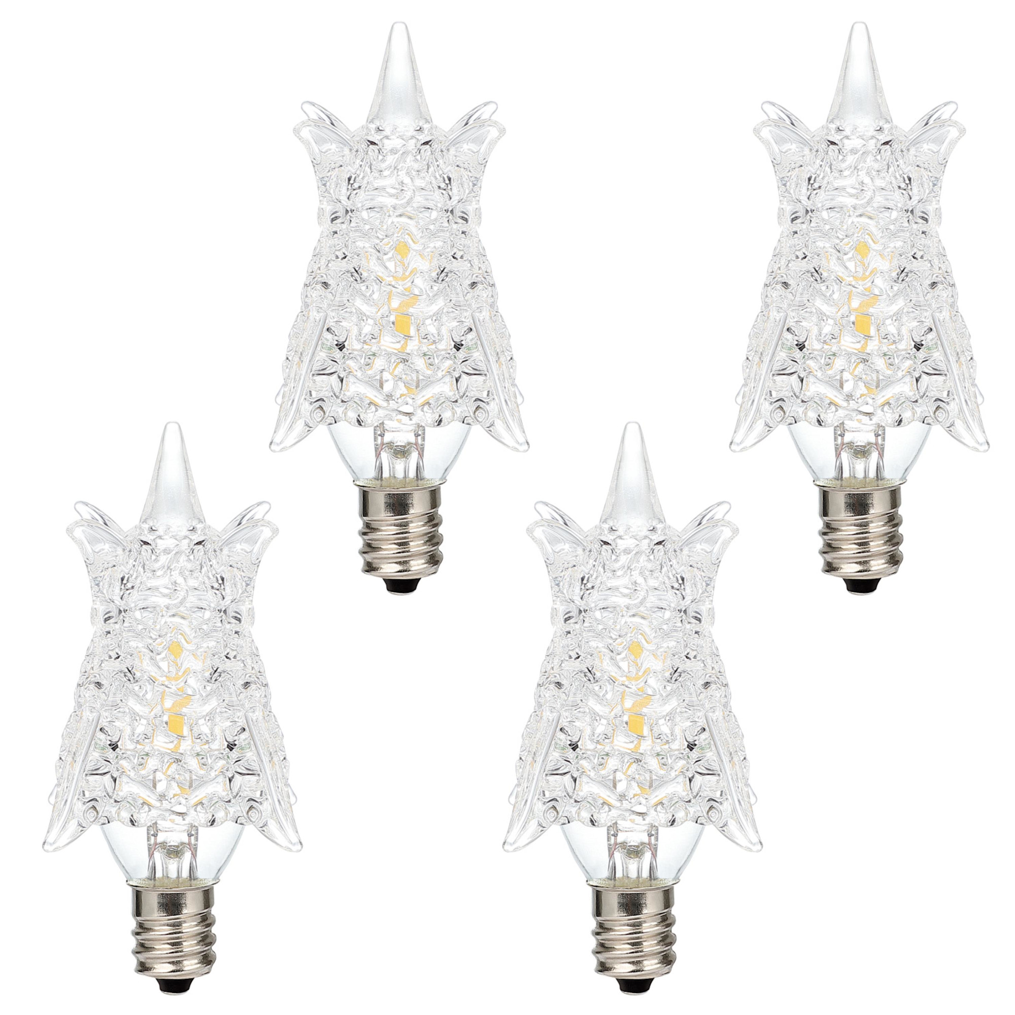 Photos - Light Bulb Westinghouse 53650EC4 Pack of (4) 0.6 Watt Dimmable Candelabra  LED Bulbs - 50 Lumens 3000K and 80CRI Clear Bulbs Bulbs (E12)
