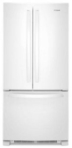 Photos - Fridge Whirlpool WRFF5333P 33 Inch Wide 22.1 Cu. Ft. Energy Star Certified French Door Refrigerator with Accu-Chill™ White Refriger