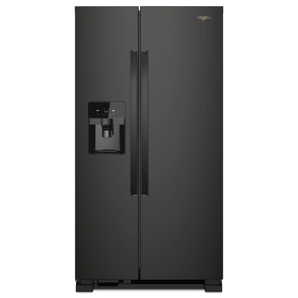 Photos - Fridge Whirlpool WRS321SDH 33 Inch Wide 21.4 Cu. Ft. Side by Side Refrigerator Black Refrigeration Appliances Full Size Refrigerato 