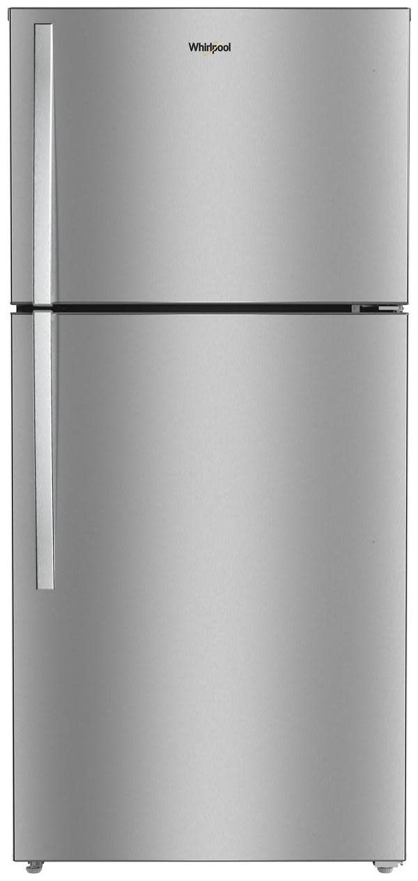 Photos - Fridge Whirlpool WRTX7419SZ 30 Inch Wide 19.3 Cu. Ft. Energy Star Certified Fingerprint Resistant Top Freezer Refrigerator with Fre