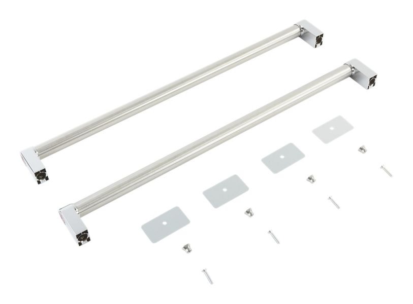 Whirlpool W11221395 Double Drawer Refrigerator Handle Kit Stainless Steel Refrigeration Appliance Accessories and Parts Full Size Refrigerator