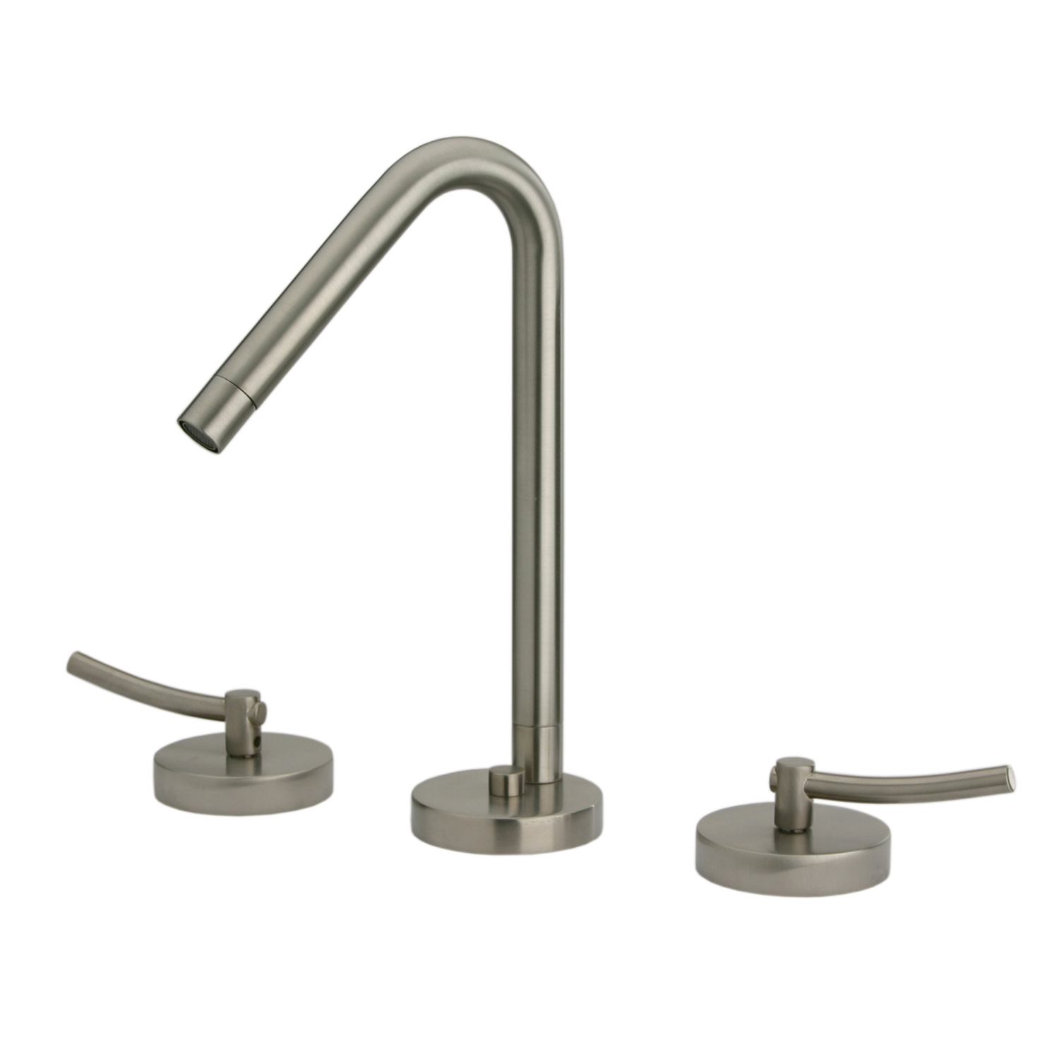 Photos - Tap NICKEL Whitehaus WH81214 Metrohaus 1.2 GPM Widespread Bathroom Faucet with Pop-Up Drain Assembly Brushed  Faucet Bathroom Sin 