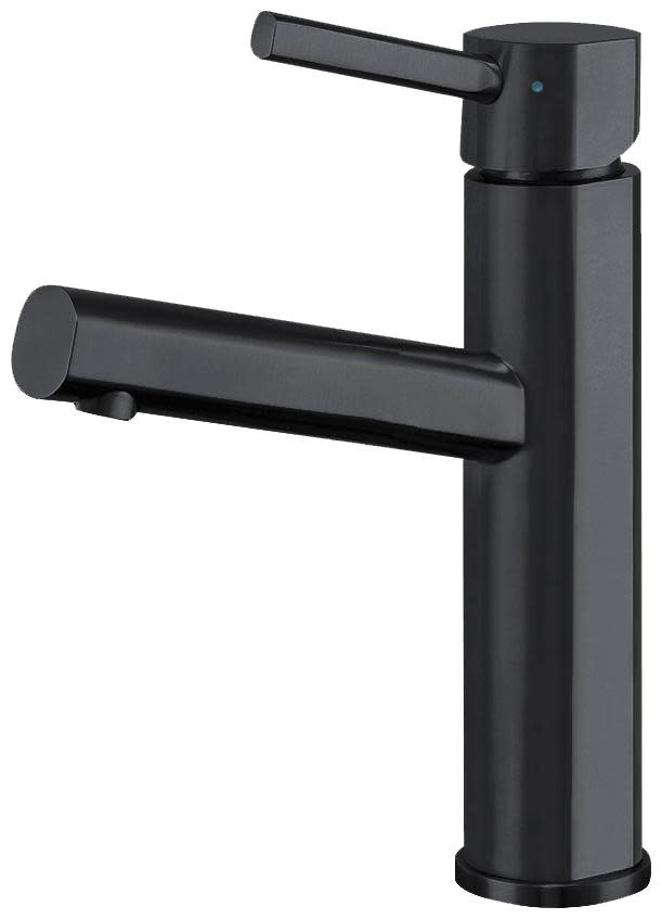 Whitehaus WHS1206-SB Waterhaus 1.2 GPM Single Hole Bathroom Faucet Matte Black Faucet Bathroom Sink Faucets Single Handle