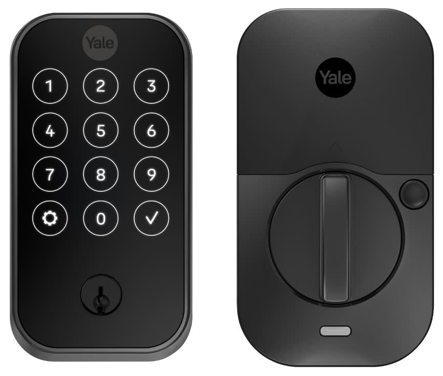 Yale YRD420BLE Assure 2 Touchscreen Single Cylinder Keyless Entry Deadbolt with Bluetooth Technology Black Suede Door Hardware Deadbolts Keyless Entry