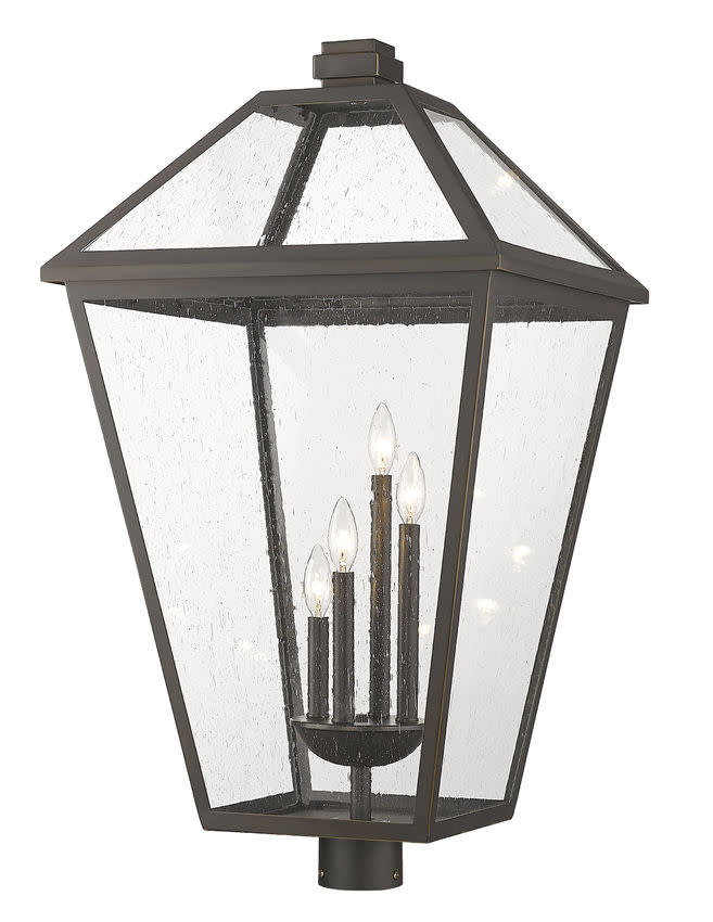 Photos - Floodlight / Street Light Talbot Torro Z-Lite 579PHXLXR Talbot 4 Light 34" Tall Marine Grade Outdoor Single Head Post Light Oil Rubbed Bronze Outdoor Lighting Post 