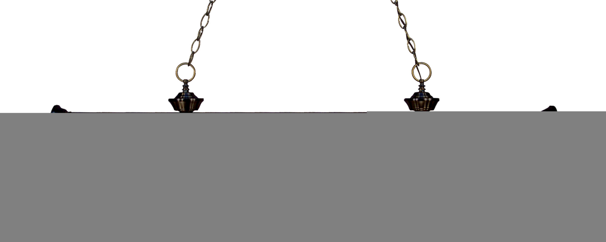 Z-Lite 200-3-PGR Riviera 3 Light 57" Wide Billiard Multi Light Pendant with Green Plastic Shade Bronze Indoor Lighting Pendants
