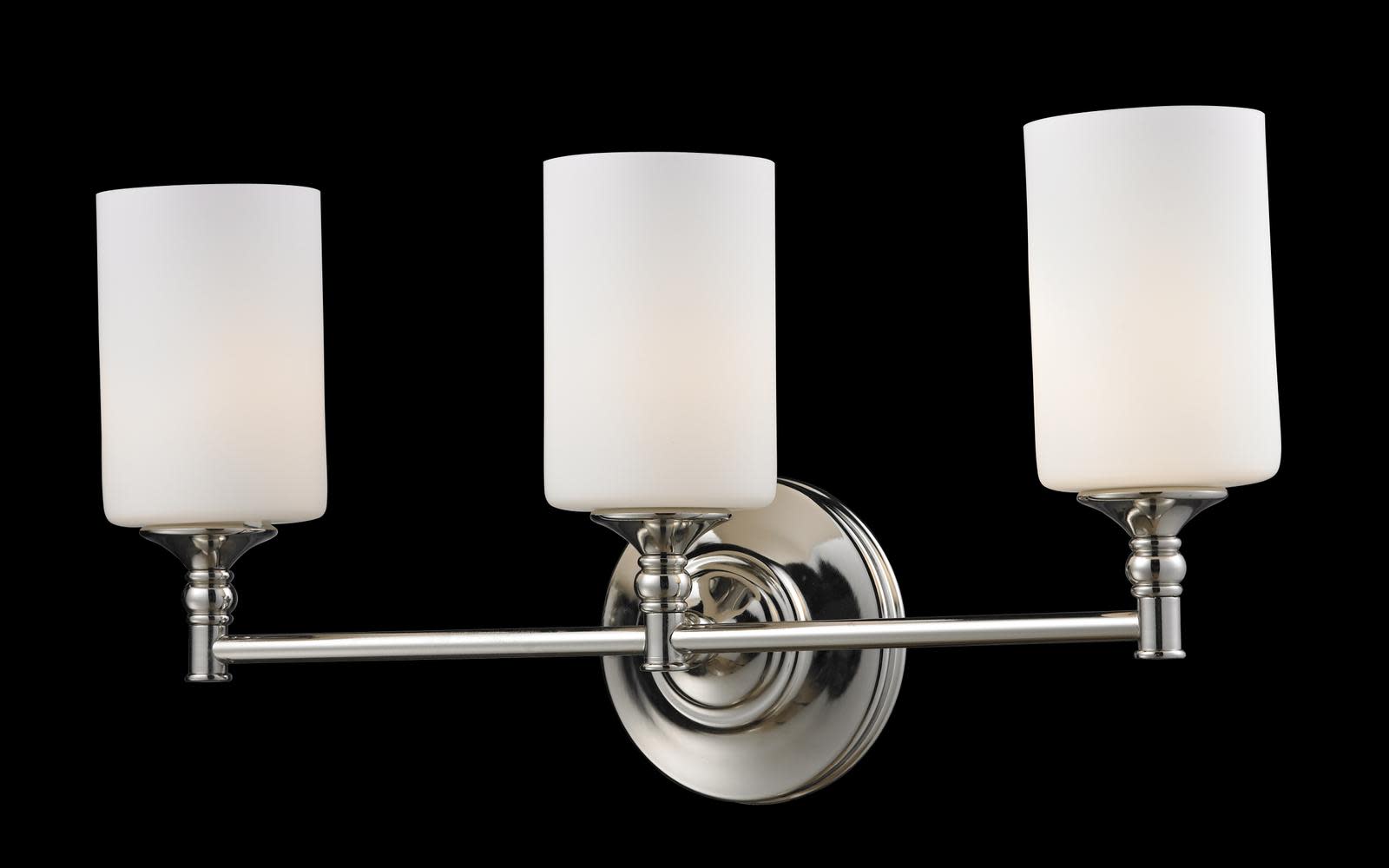 Photos - Chandelier / Lamp Cannondale Z-Lite 2103-3V  3 Light Bathroom Vanity Light with Matte Opal Glass Shade Chrome Indoor Lighting Bathroom Fixtures 