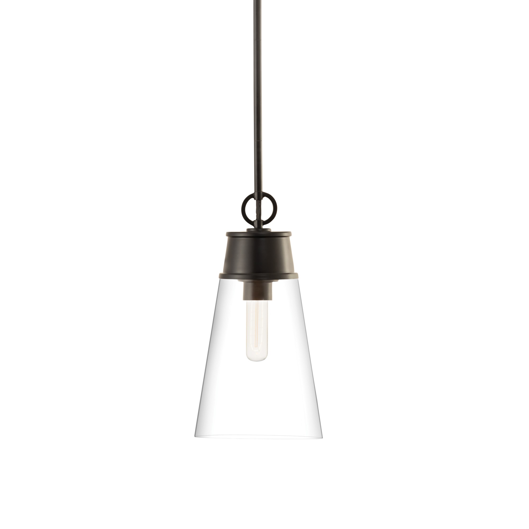 Photos - Chandelier / Lamp Wide Z-Lite 2300P8 Wentworth 8"  Mini Pendant Matte Black Indoor Lighting Pendants 2300P8-MB 