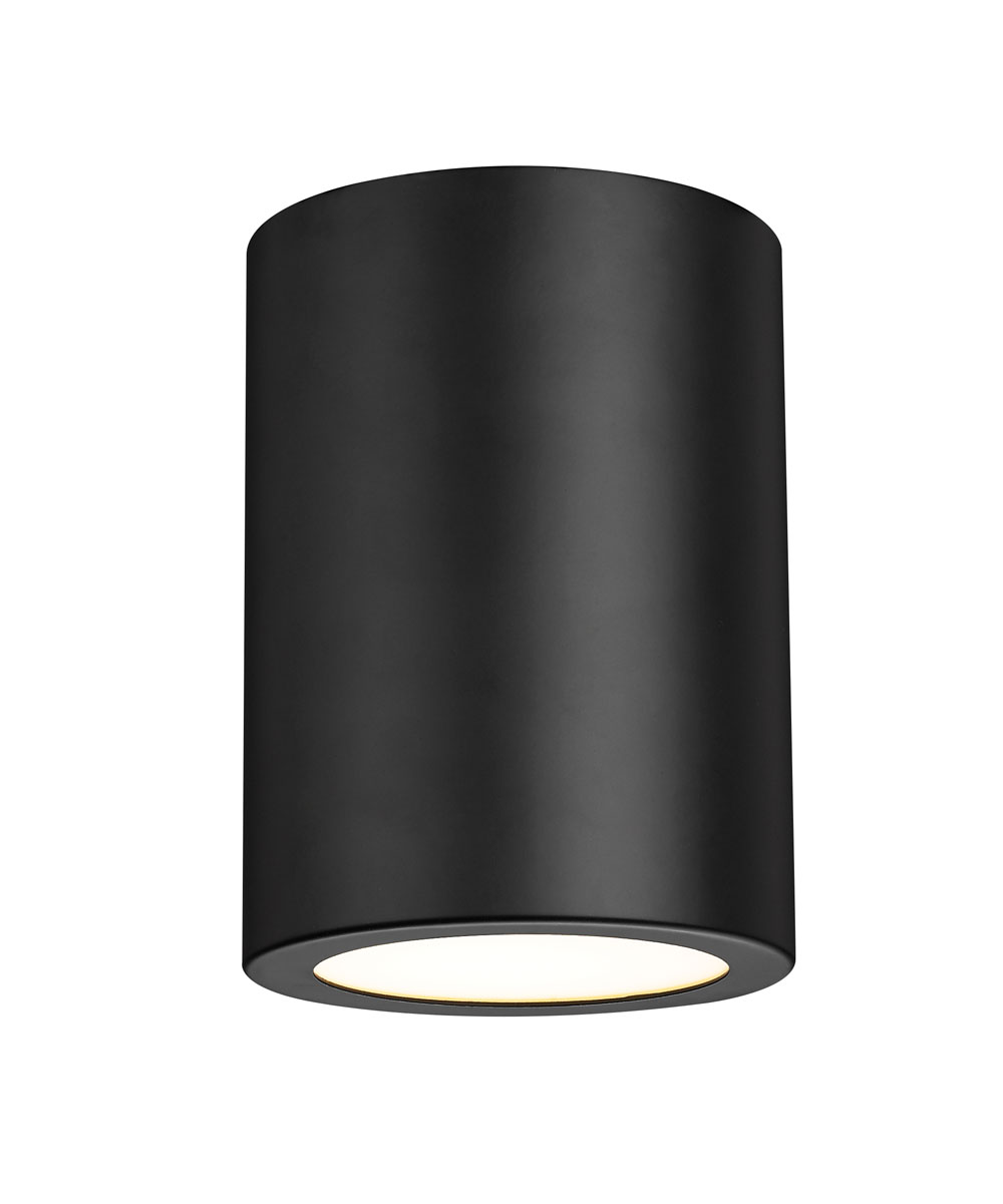 Photos - Chandelier / Lamp Wide Z-Lite 2302F1 Harley 5"  Flush Mount Ceiling Fixture Matte Black Indoor Lighting Ceiling Fixtures Flush Mount 2302F1-MB 