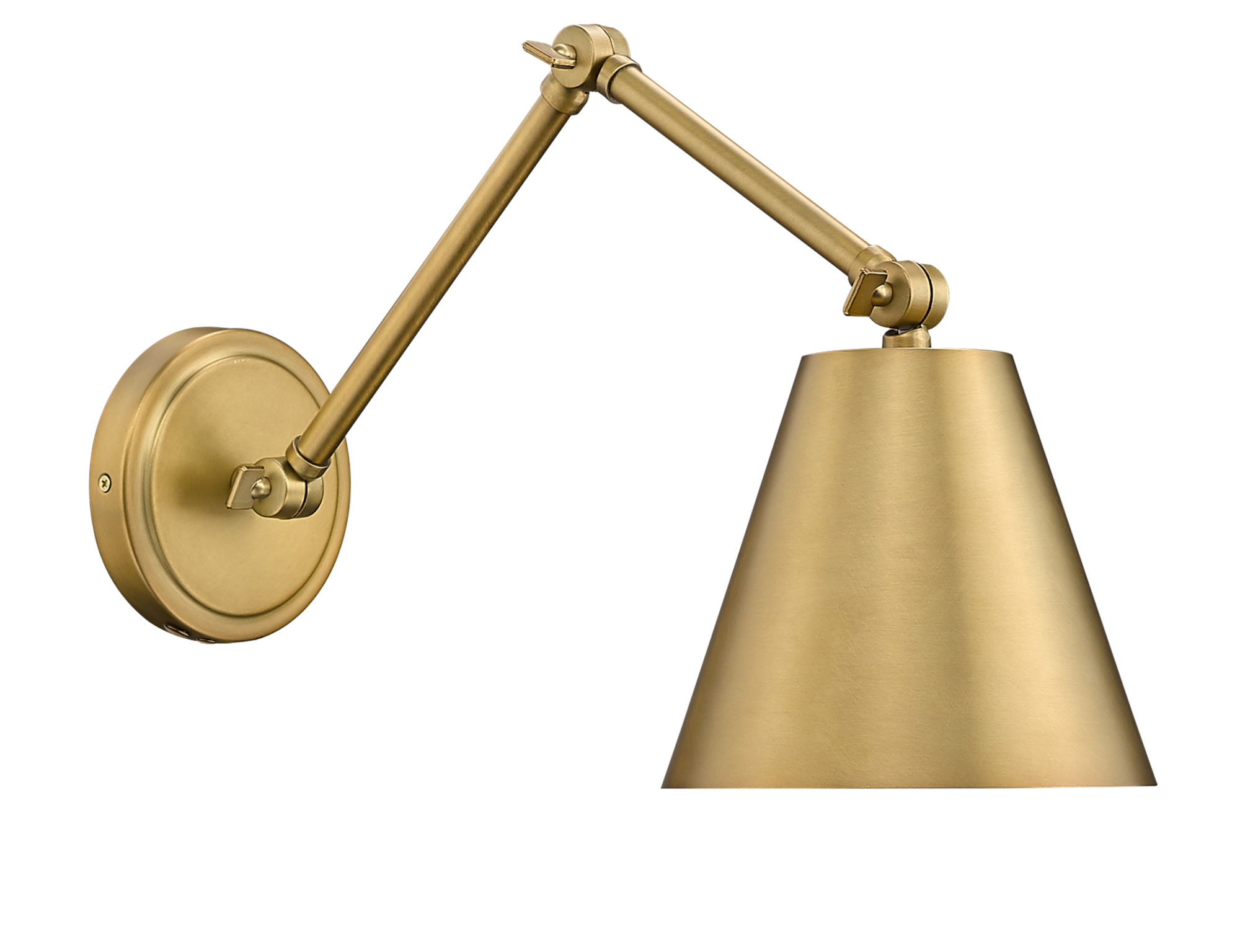 Photos - Chandelier / Lamp Z-Lite 347S Regent 8" Tall Wall Sconce Rubbed Brass Indoor Lighting Wall Sconces 347S-RB