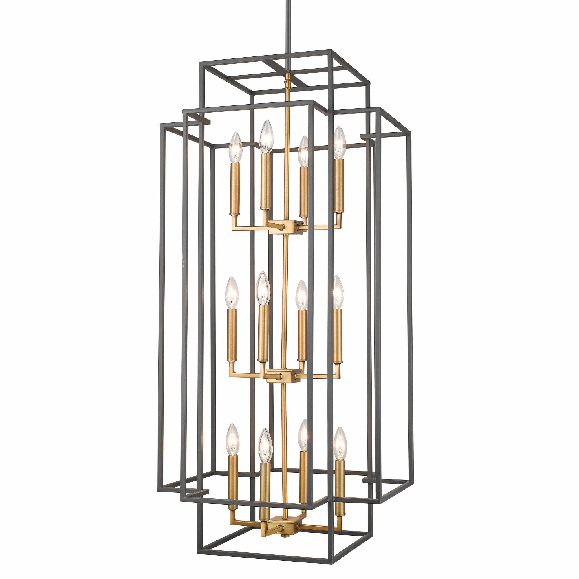 Photos - Chandelier / Lamp Titania Z-Lite 454-42  12 Light 20" Wide Taper Candle Chandelier Bronze / Olde Brass Indoor Lighting Chandeliers 454-42BRZ-OB 