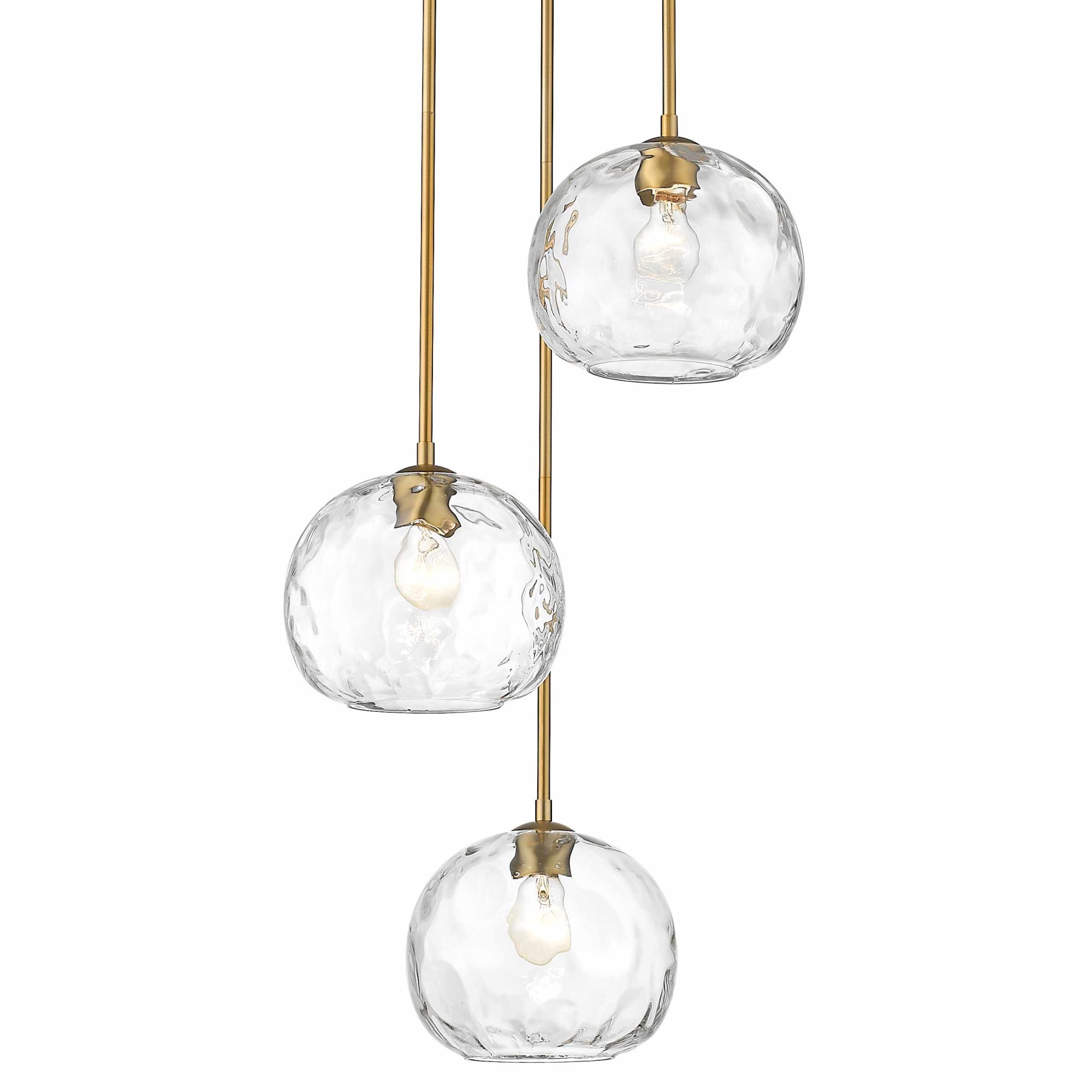 Photos - Chandelier / Lamp Chloe Z-Lite 490P10-3R  3 Light 20" Wide Multi Light Pendant Olde Brass Indoor Lighting Pendants 490P10-3R-OBR 