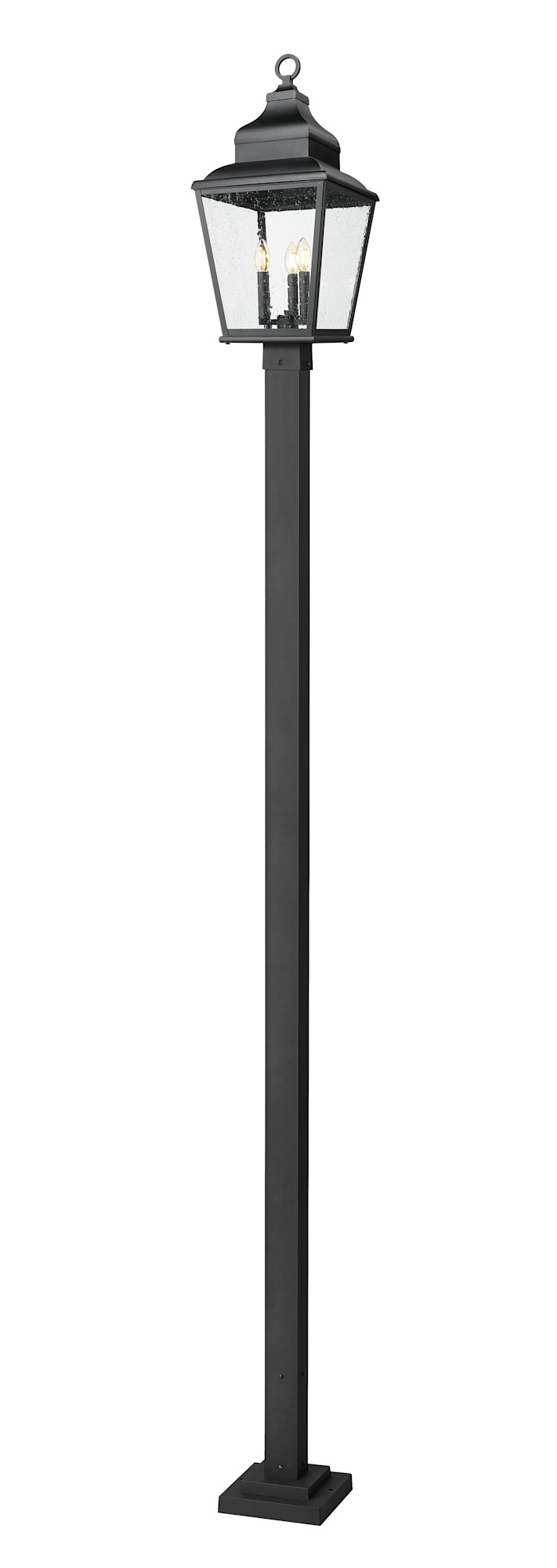 Photos - Floodlight / Street Light Raphael Z-Lite 5029PHBS-536P  3 Light 121" Tall Post Light Sand Black Outdoor Lighting Post Lights Post Mount Post Lights 502 