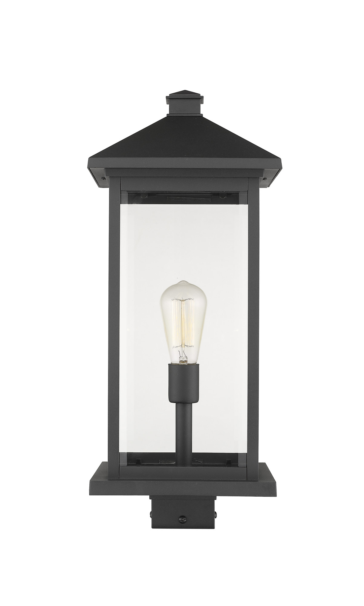 Photos - Floodlight / Street Light Z-Lite 531PHBXLS Portland 23" Tall Marine Grade Outdoor Single Head Post Light Black Outdoor Lighting Post Lights Post Mount