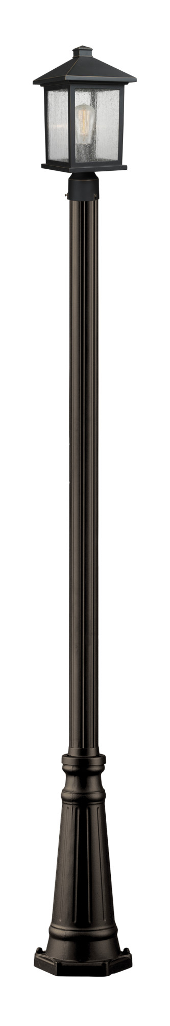 Photos - Floodlight / Street Light Bronze Gym Z-Lite 531PHMR-519P Portland 110" Tall 1 Light Outdoor Lantern Post Light / Post Included Oil Rubbed Bronze Outdoor Lighting 