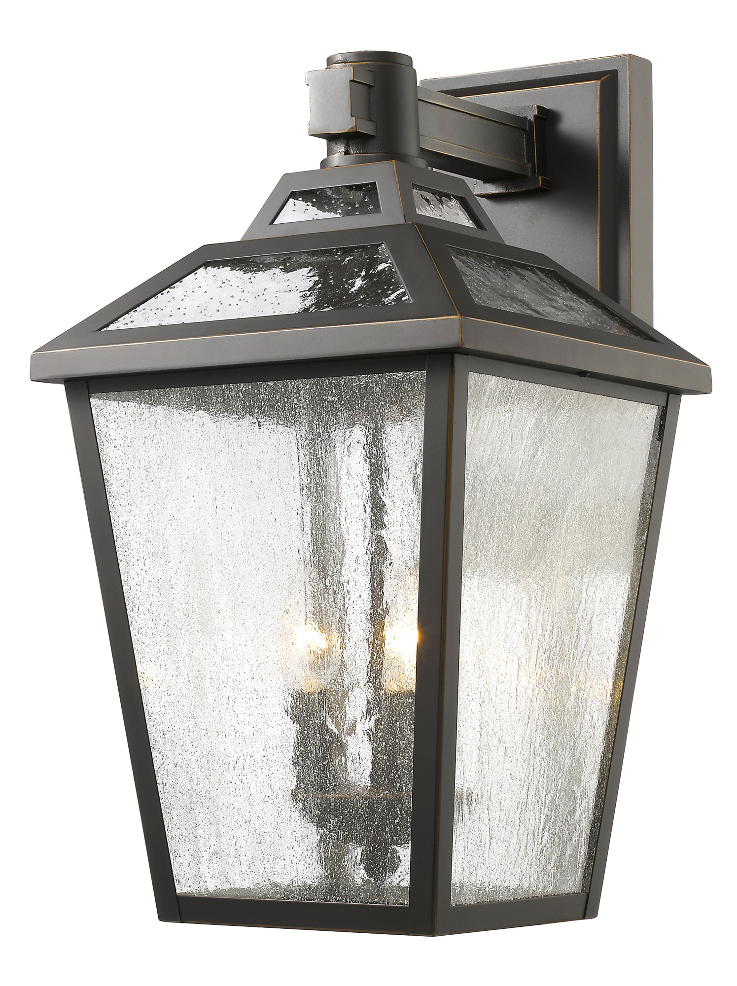 Photos - Floodlight / Street Light Bronze Gym Z-Lite 539B Bayland 20" Tall 3 Light Wall Sconce Oil Rubbed Bronze Outdoor Lighting Wall Sconces Outdoor Wall Sconces 539B-O 