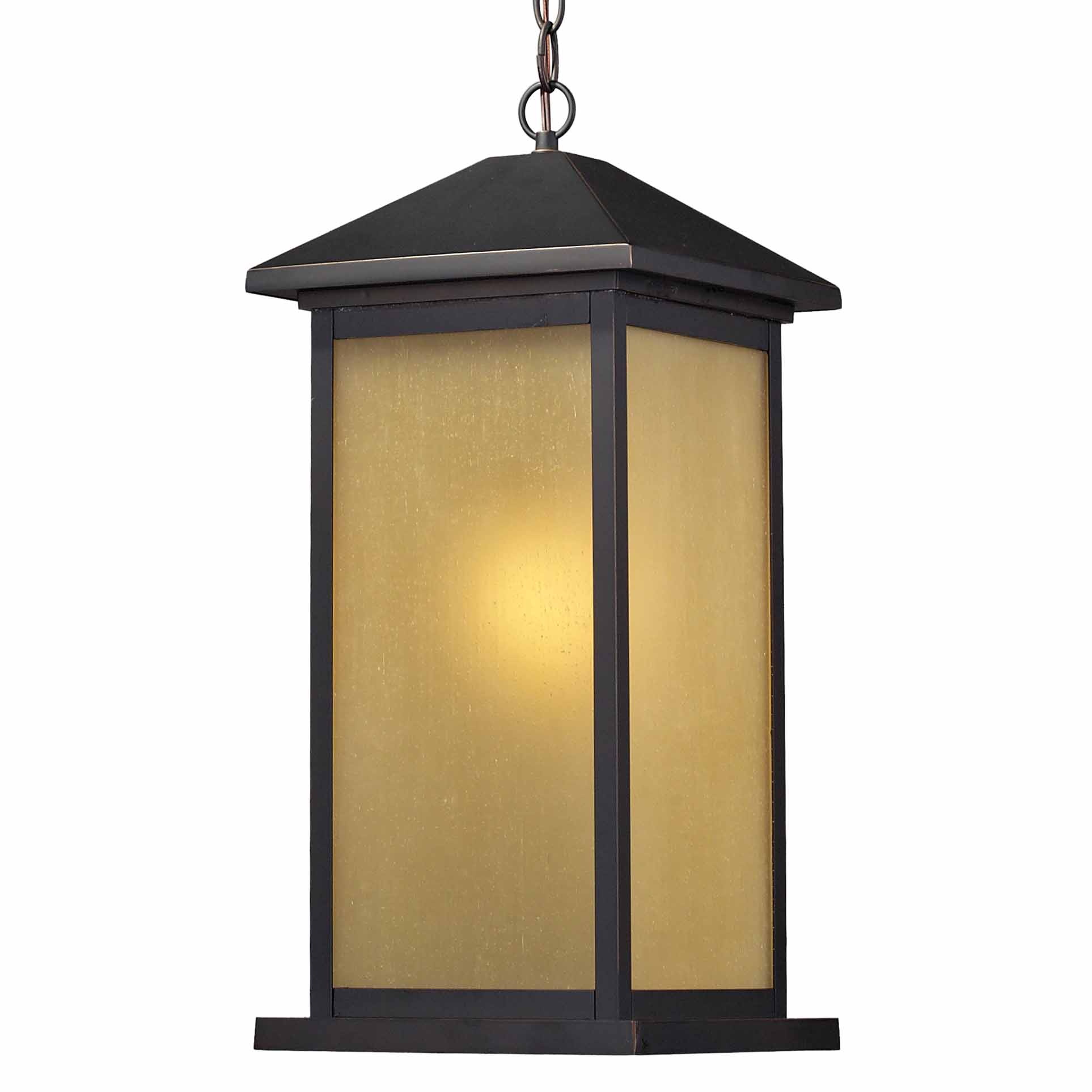 Photos - Floodlight / Street Light Vienna Acoustics Z-Lite 548CHB Vienna 1 Light Outdoor Pendant with Tinted Seedy Shade Oil Rubbed Bronze Outdoor Lighting Pendants 548CHB-ORB 