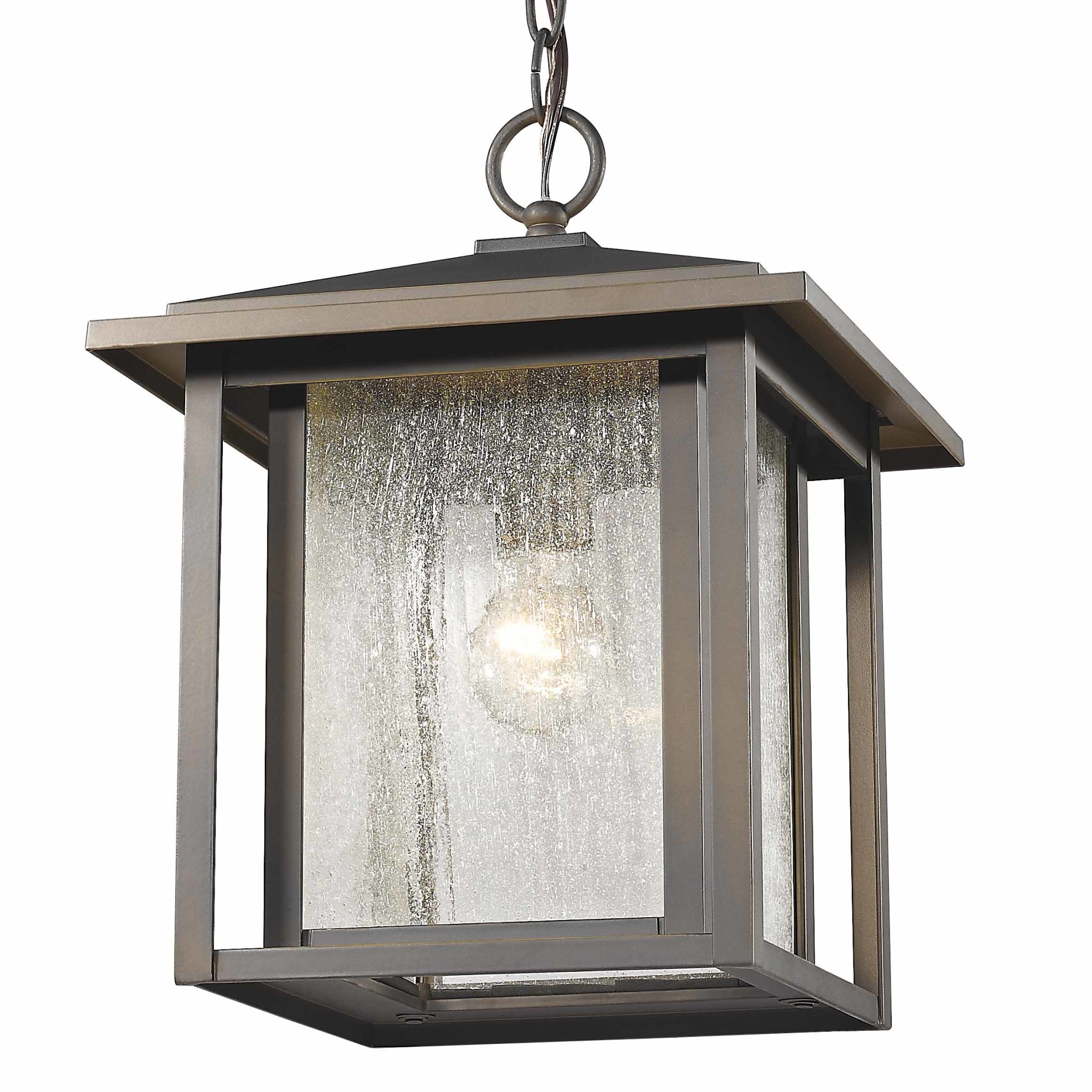 Photos - Floodlight / Street Light Aspen Z-Lite 554CHB  Single Light 11" Wide Outdoor Pendant Oil Rubbed Bronze Outdoor Lighting Pendants 554CHB-ORB 