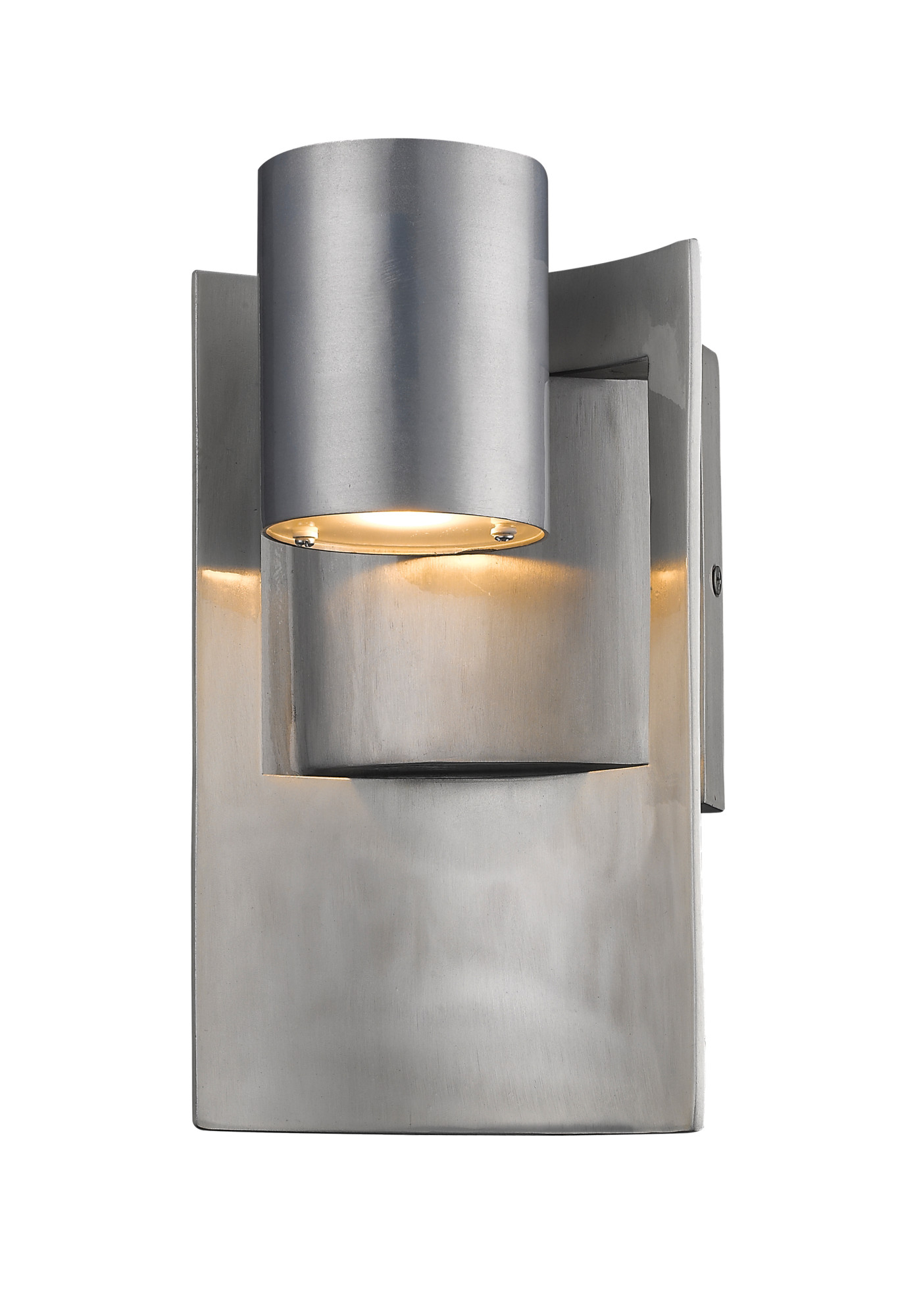 Photos - Floodlight / Street Light Z-Lite 559S-LED Amador 10" Tall LED Wall Sconce - 2700K Silver Outdoor Lighting Wall Sconces Outdoor Wall Sconces 559S-SL-LE