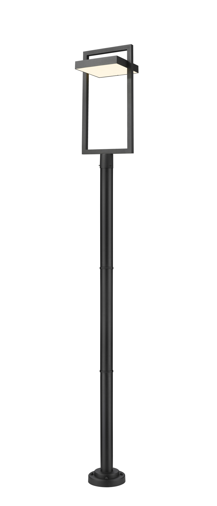 Photos - Floodlight / Street Light Z-Lite 566PHXLR-567P-LED Luttrel 104" Tall LED Outdoor Single Head Post Light Black Outdoor Lighting Post Lights Post Mount