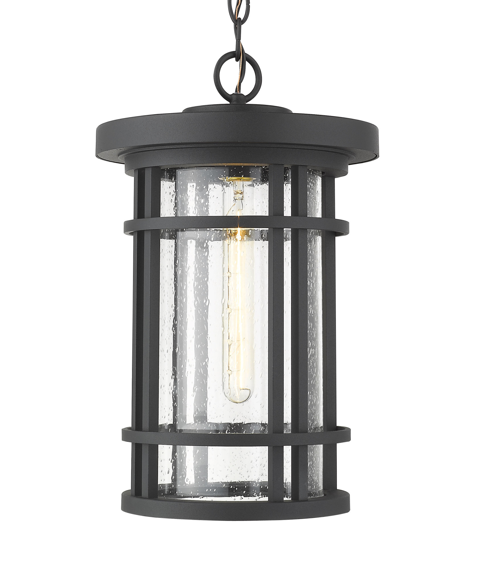 Photos - Floodlight / Street Light Jordan Z-Lite 570CHB  10" Wide Outdoor Pendant Black Outdoor Lighting Pendants 570CHB-BK 