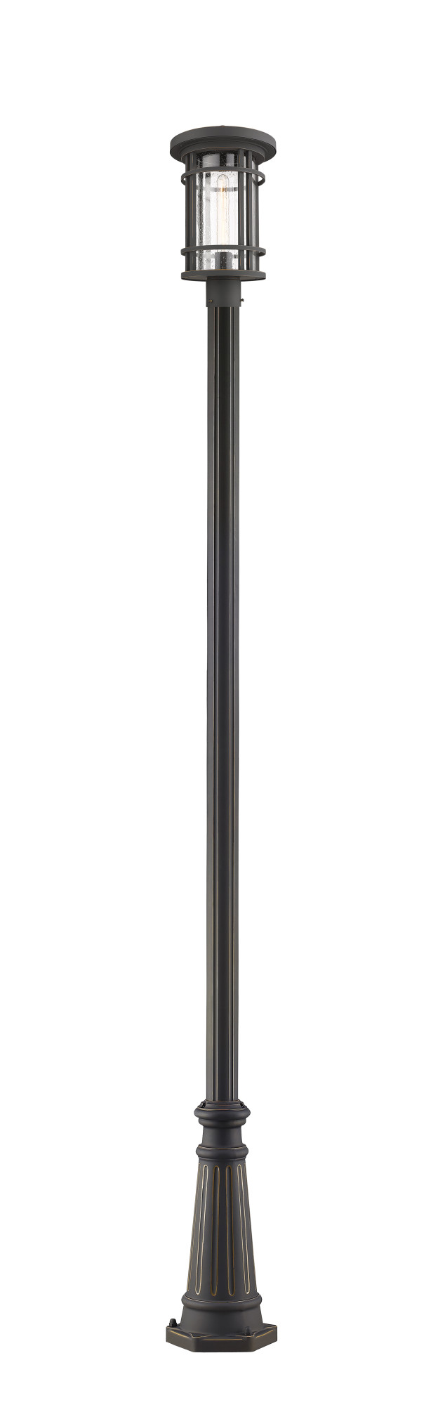 Photos - Floodlight / Street Light Jordan Z-Lite 570PHB-519P  112" Tall Outdoor Single Head Post Light with 10" Base Oil Rubbed Bronze Outdoor Lighting Post Lig 
