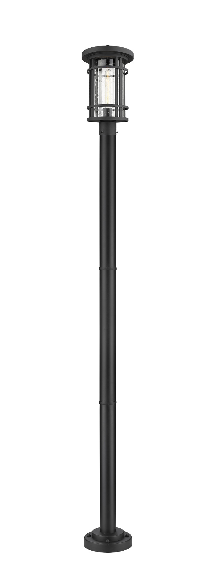 Photos - Floodlight / Street Light Jordan Z-Lite 570PHB-567P  Single Light 101" Tall Outdoor Single Head Post Light Black Outdoor Lighting Post Lights Post Moun 