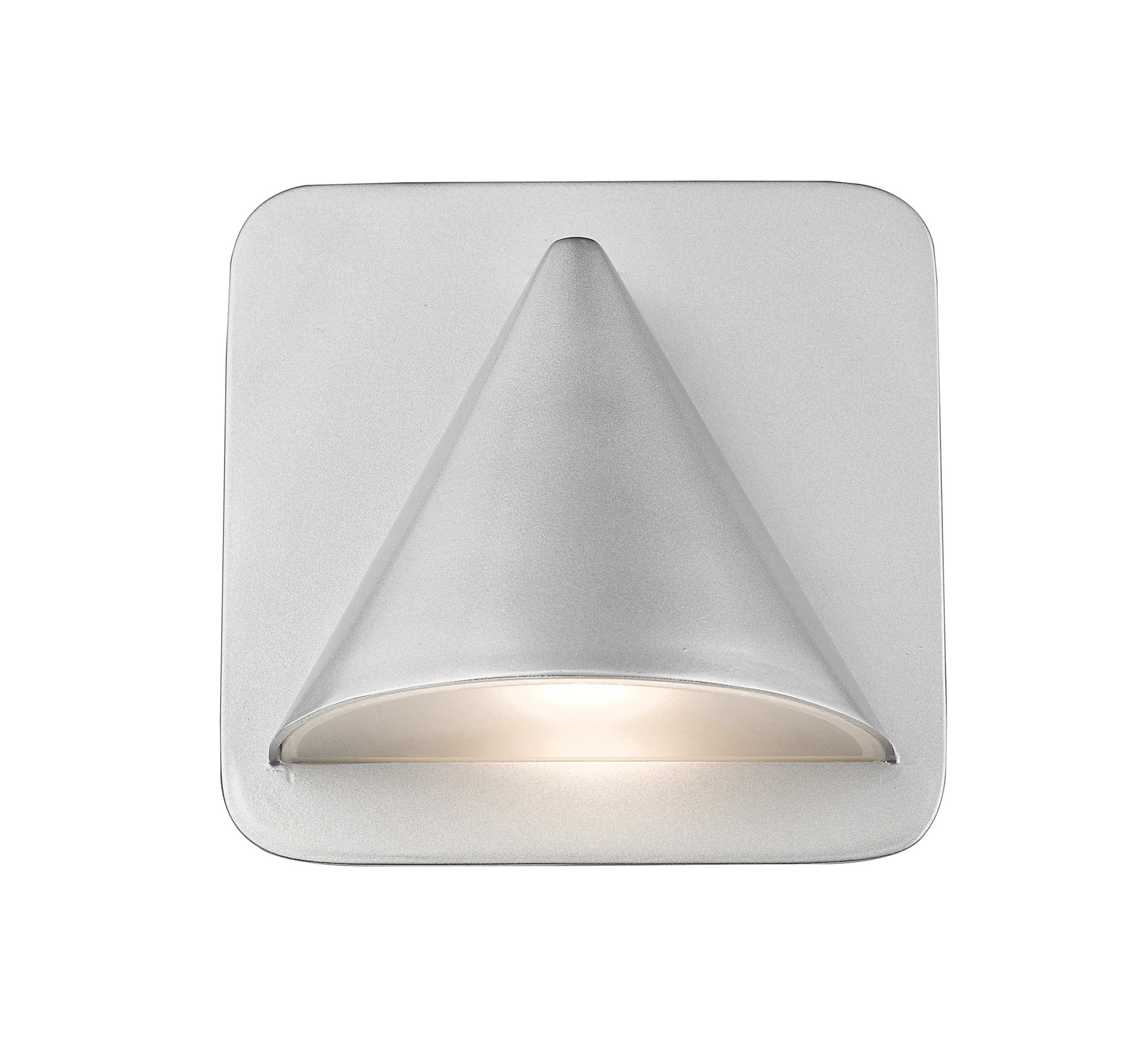 Photos - Floodlight / Street Light Z-Lite 578-LED Obelisk 6" Tall LED Wall Sconce - 2700K Silver Outdoor Lighting Wall Sconces 578SL-LED