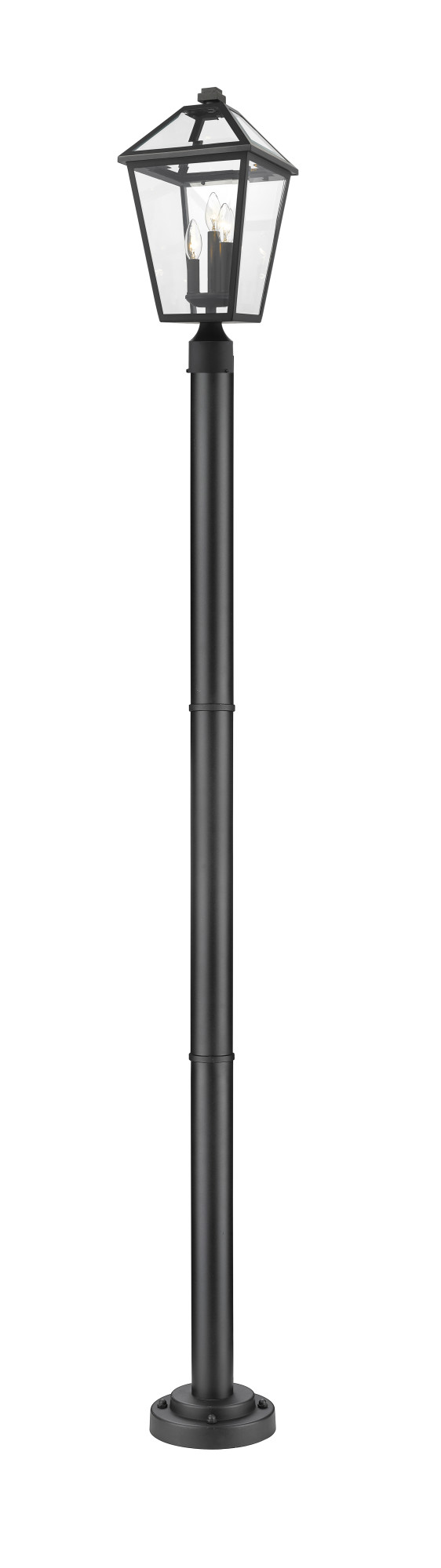 Photos - Floodlight / Street Light Talbot Torro Z-Lite 579PHBR-567P Talbot 3 Light 100" Tall Post Light Black Outdoor Lighting Post Lights Post Mount Post Lights 579PHBR-56 
