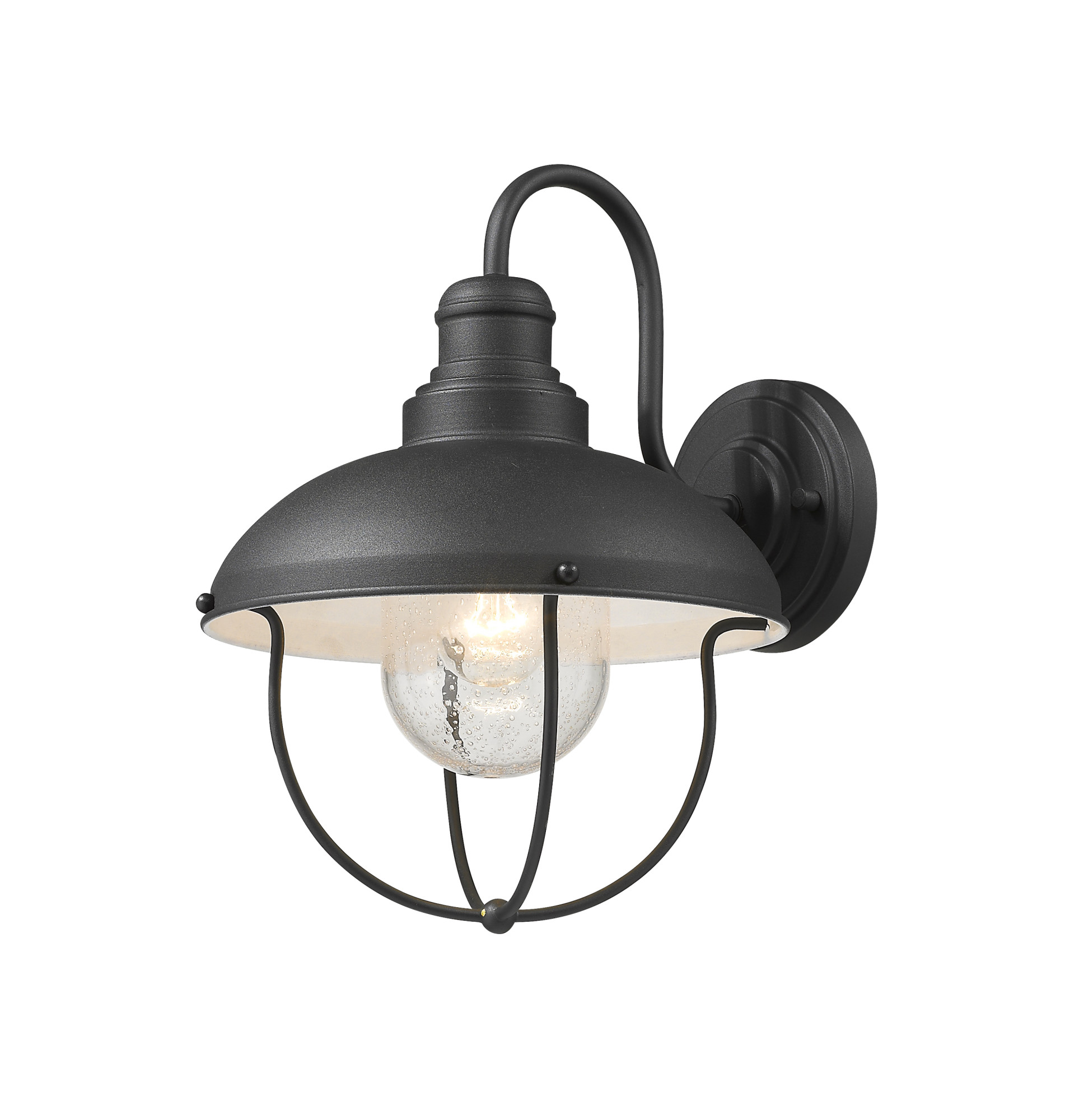 Photos - Chandelier / Lamp Z-Lite 590M Ansel 14" Tall Wall Sconce Black Indoor Lighting Wall Sconces 590M-BK