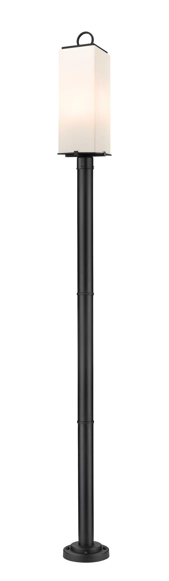 Photos - Floodlight / Street Light SANA Z-Lite 593PHBR-567P  3 Light 100" Tall Outdoor Single Head Post Light Black Outdoor Lighting Post Lights Post Mount Post 