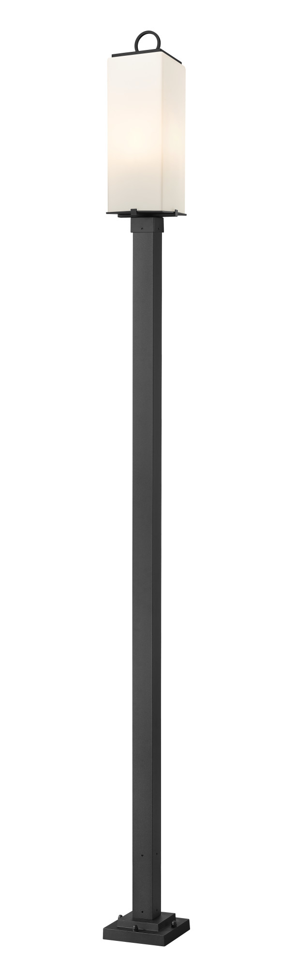 Photos - Floodlight / Street Light SANA Z-Lite 593PHBS-536P  3 Light 120" Tall Outdoor Single Head Post Light Black Outdoor Lighting Post Lights Post Mount Post 