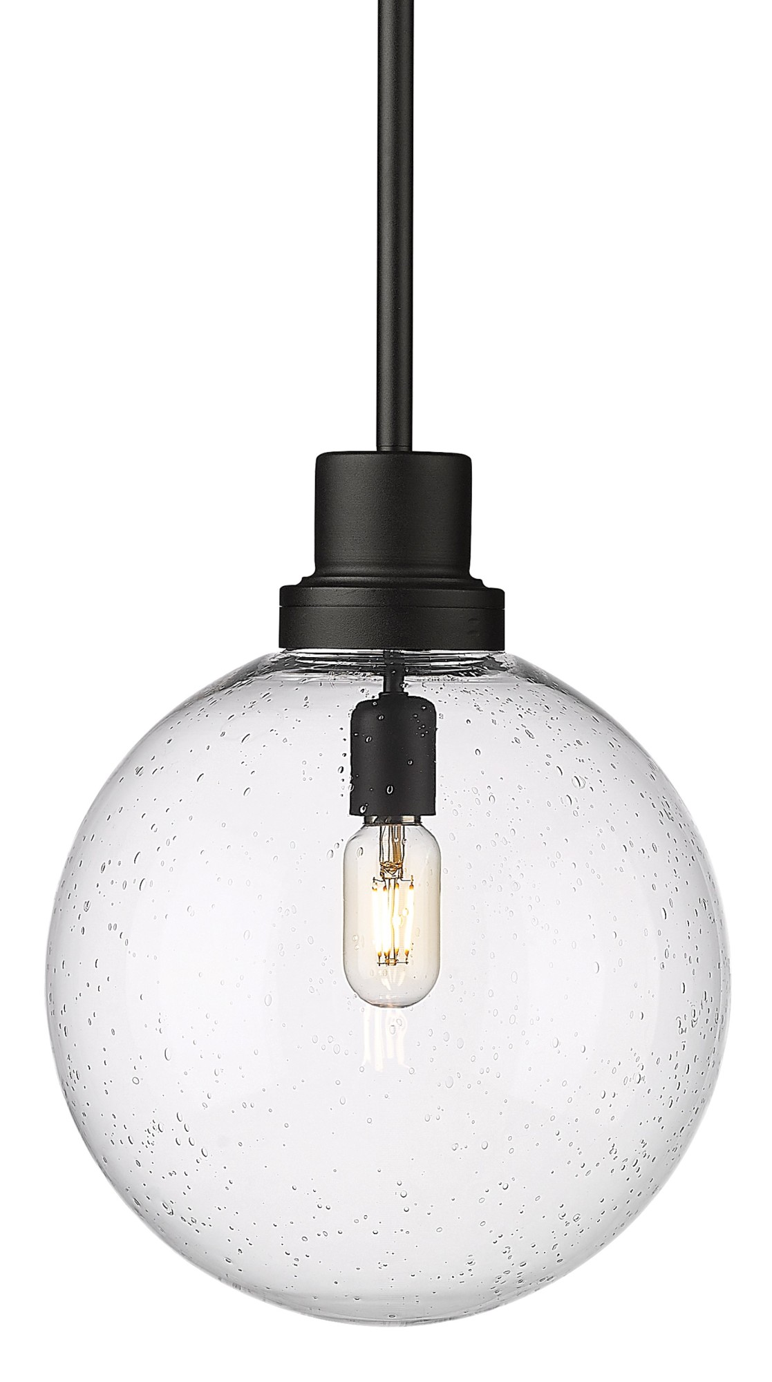 Photos - Floodlight / Street Light Z-Lite 599P12 Laurent 12" Wide Mini Pendant Black Outdoor Lighting Pendants 599P12-BK