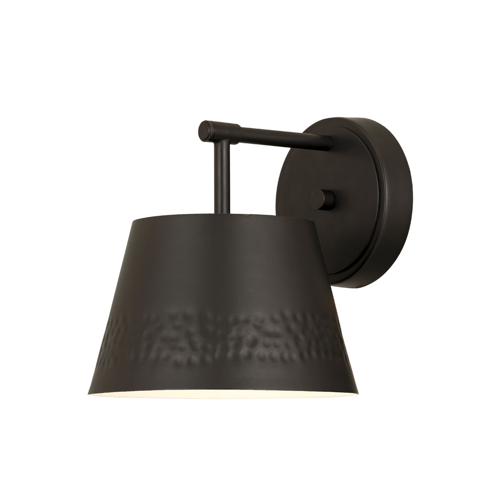 Photos - Chandelier / Lamp Z-Lite 6013-1S Maddox 9" Tall Wall Sconce Matte Black Indoor Lighting Wall Sconces 6013-1S-MB