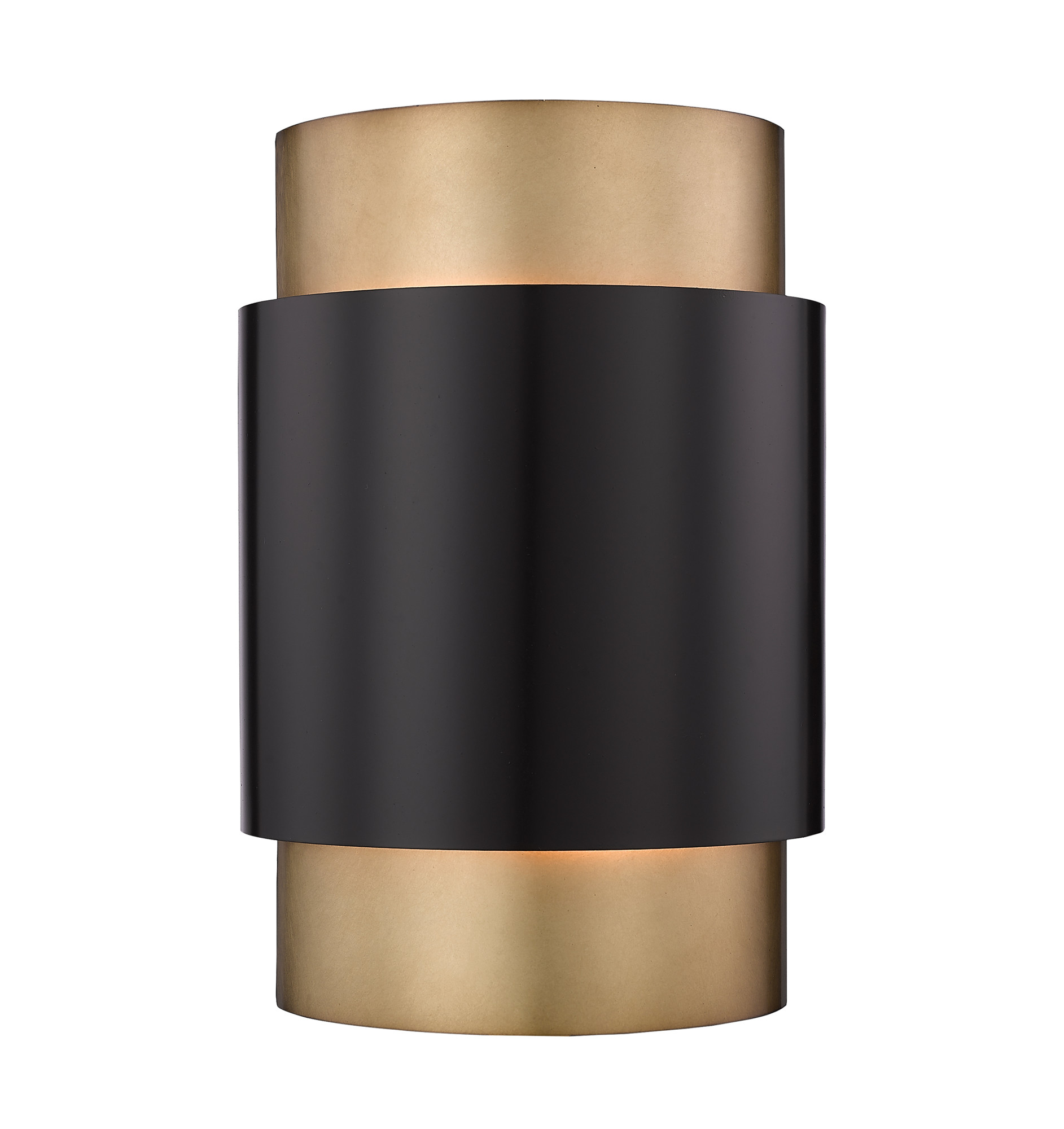 Photos - Chandelier / Lamp Z-Lite 739S Harlech 2 Light Wall Sconce Bronze / Rubbed Brass Indoor Lighting Wall Sconces 739S-BRZ-RB