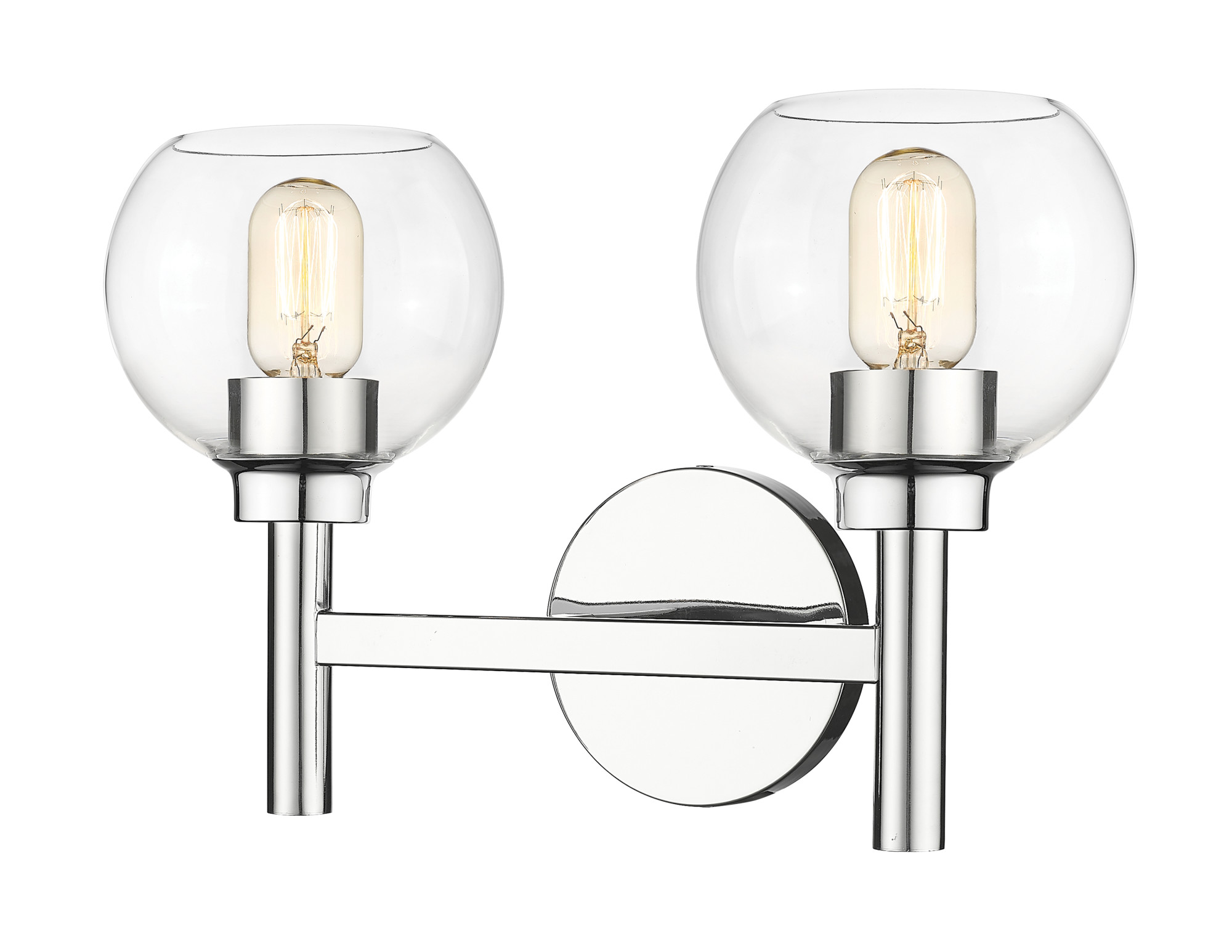 Photos - Chandelier / Lamp Z-Lite 7502-2V Sutton 2 Light 16" Wide Vanity Light Chrome Indoor Lighting Bathroom Fixtures Vanity Light 7502-2V-CH