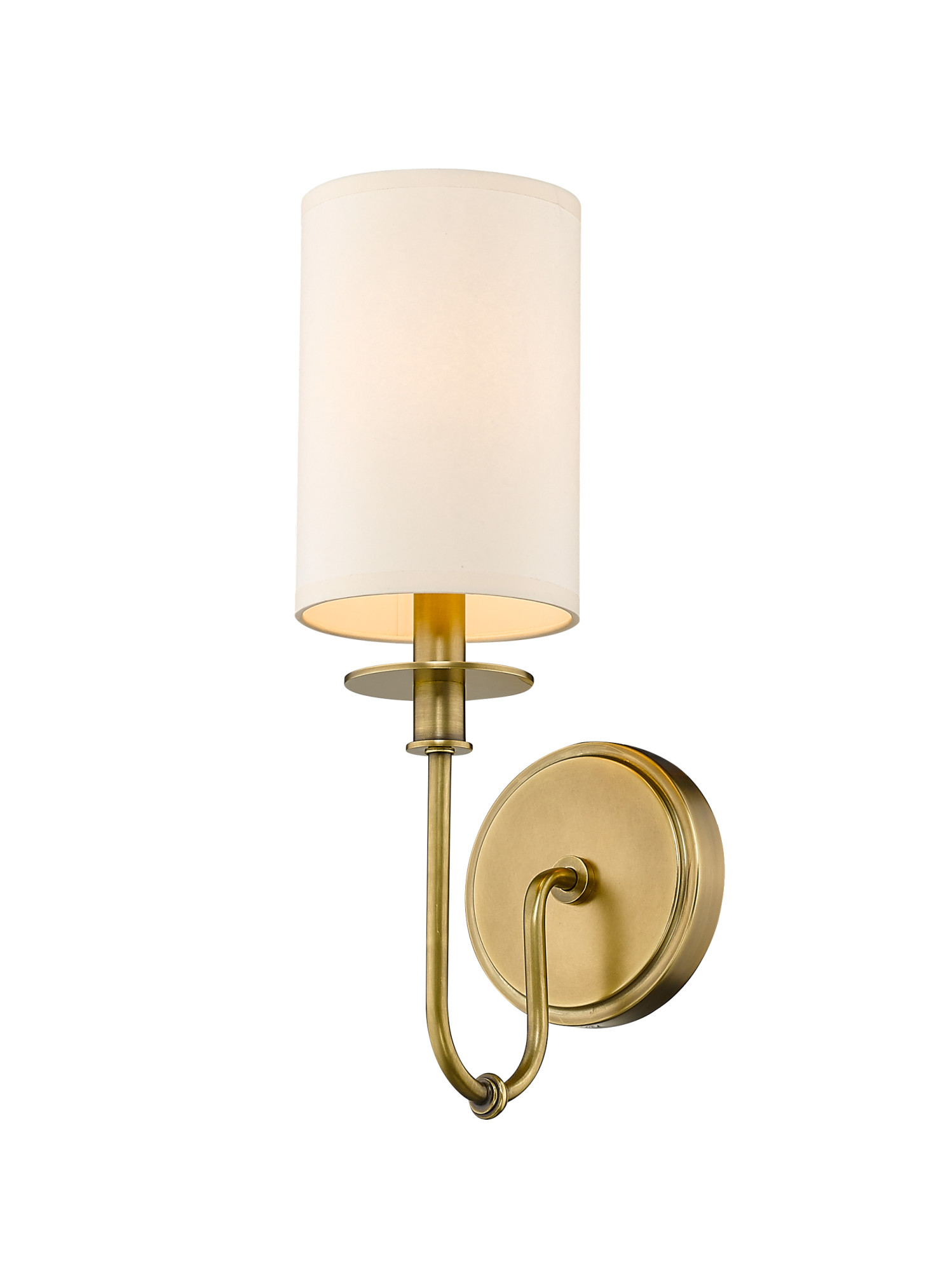 Photos - Chandelier / Lamp Z-Lite 809-1S Ella 16" Tall Wall Sconce Rubbed Brass Indoor Lighting Wall Sconces 809-1S-RB