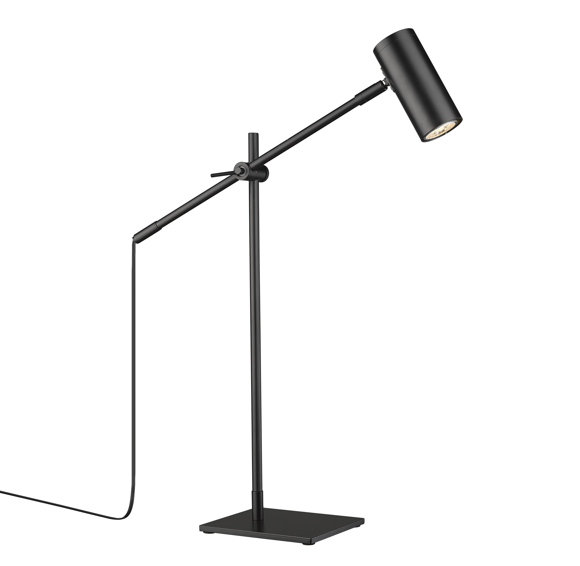 Photos - Desk Lamp Polk Audio Z-Lite 814TL Calumet 22" Tall Boom Arm Table Lamp Matte Black Lamps Table Lamps 814TL-MB 