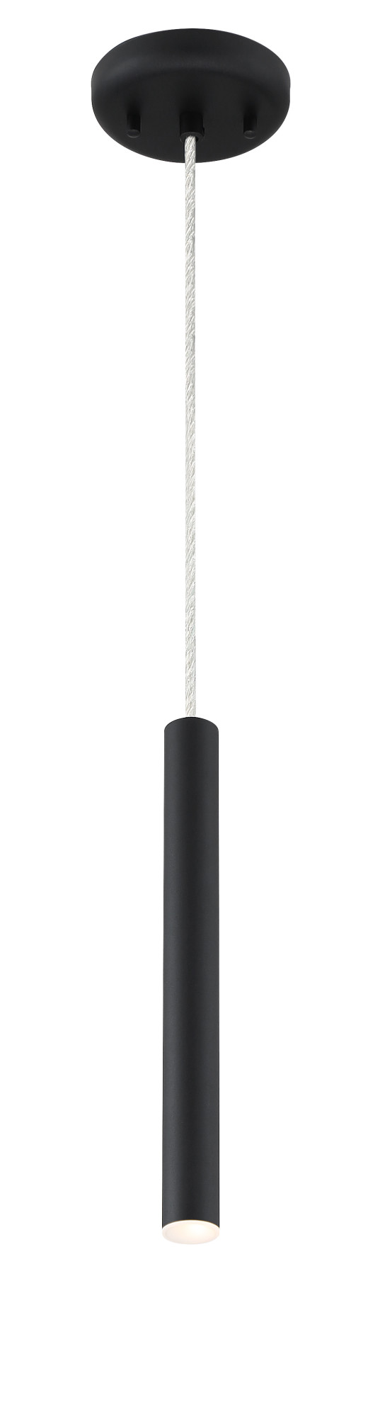 Photos - Chandelier / Lamp Z-Lite 917MP12-LED Forest 12" Tall 3000K LED Mini Pendant Matte Black Indoor Lighting Pendants 917MP12-MB-LED