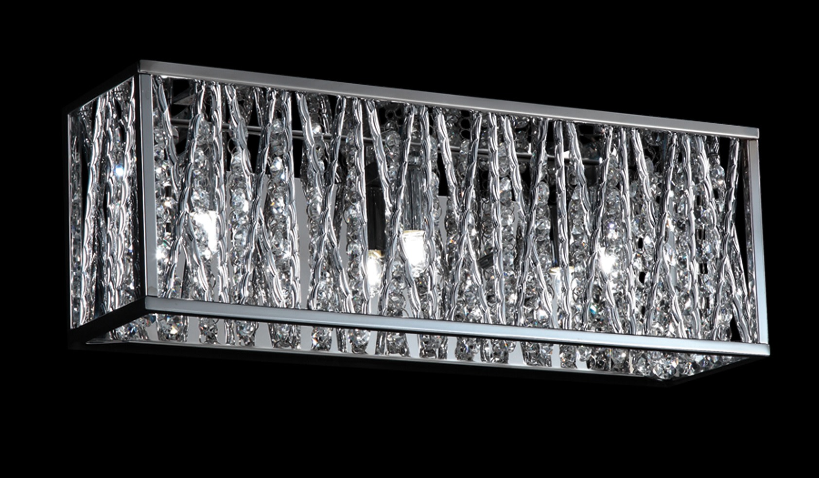 Photos - Chandelier / Lamp Terra Z-Lite 872CH-3V-LED  3 Light 16" Wide ADA Compliant Crystal Bath Light with LED Bulbs Chrome Indoor Lighting Bathroom F 