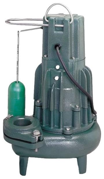 Zoeller 284-0003 1HP Cast Iron Sewage Pump (2") with Vertical Float Switch (230V) Pumps Sewage and Trash Pumps Sewage Pumps