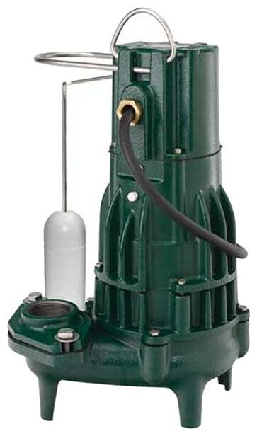 Zoeller M292 1/2 HP High Head Waste-Mate Cast Iron Sewage Pump (2") with Vertical Float Pumps Sewage and Trash Pumps Sewage Pumps