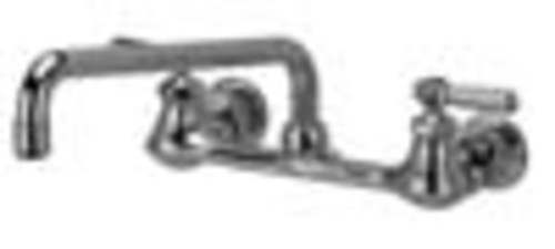 Zurn Z842I1-XL Aquaspec Sink Faucet with 14" Tubular Spout and Lever Handles Chrome Faucet Bathroom Sink Faucets Double Handle