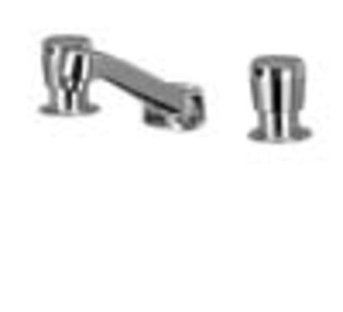 Zurn Z867R0-XL-G 4" Widespread Gooseneck Slow-Closing Lead Free Double Handle Faucet with Grid Strainer Drain from the AquaSpec Collection Polished