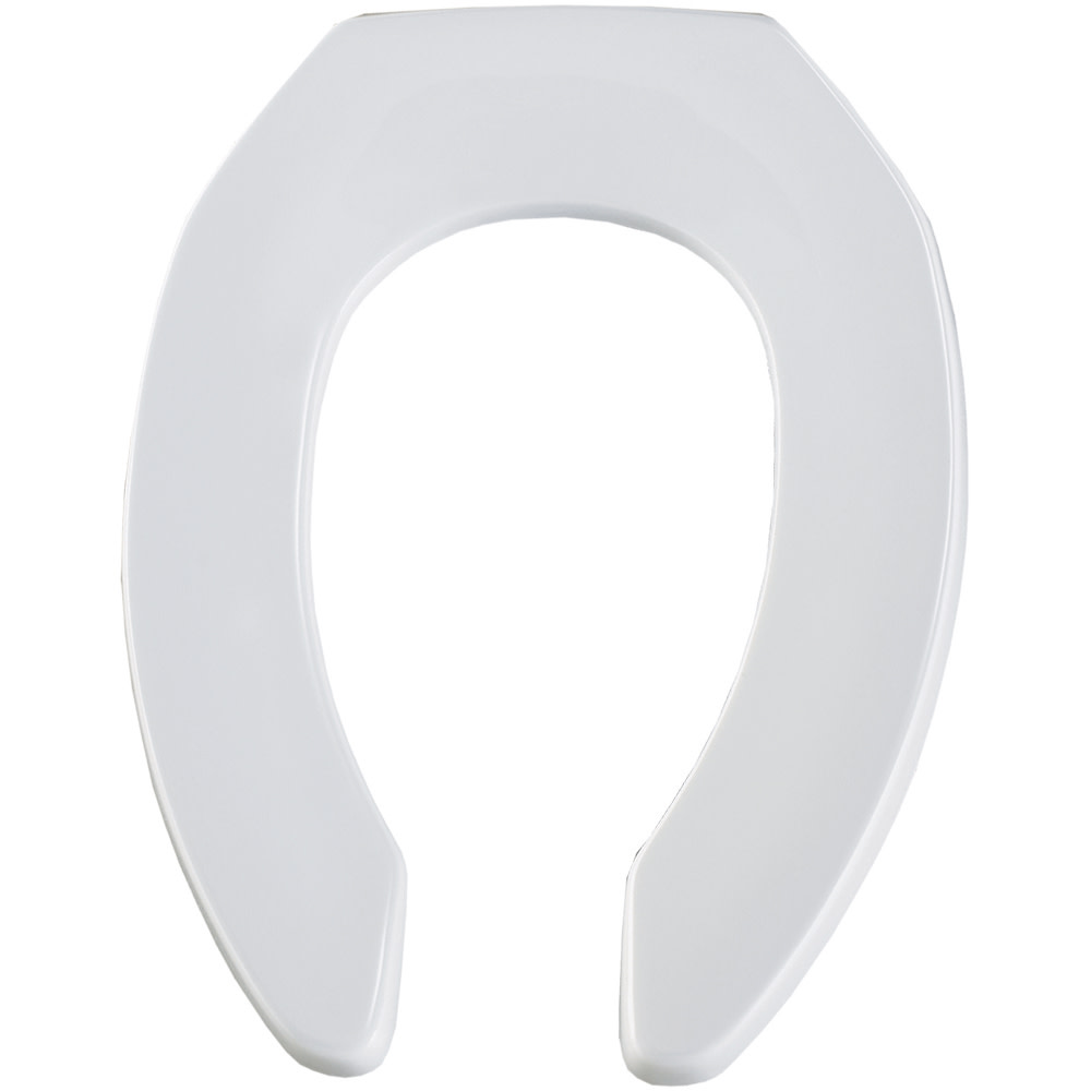 Bemis 1955C Elongated Commercial Plastic Open Front Toilet Seat 
