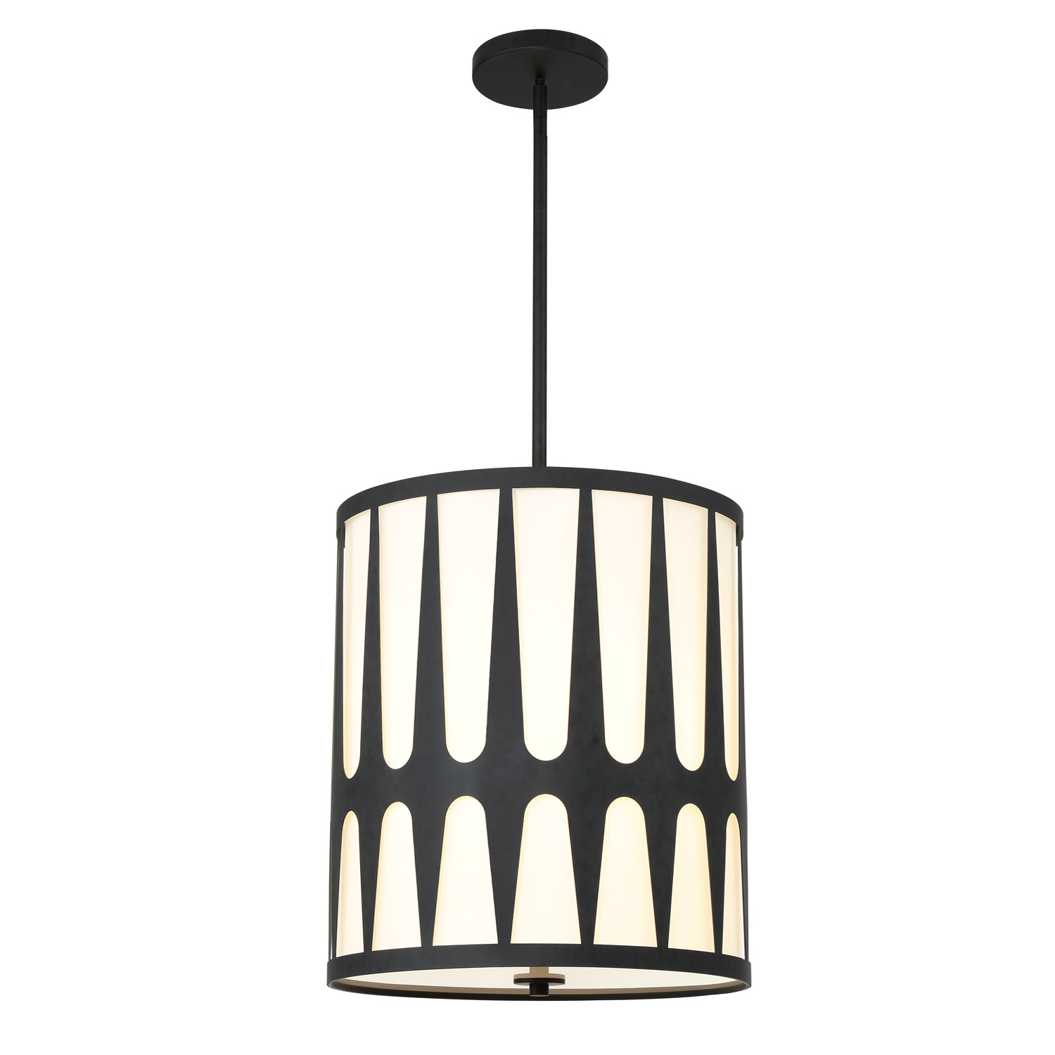 Crystorama Lighting Group ROY-805 Royston 4 Light 17"W Pendant - Black - Picture 10 of 10