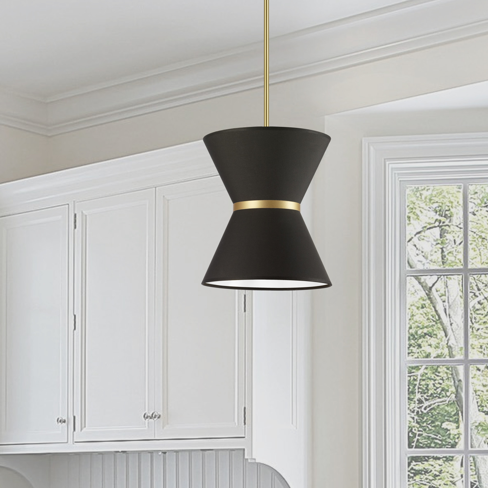 Dainolite CTN-121P Caterine 12"W Pendant - Gold - Picture 10 of 12