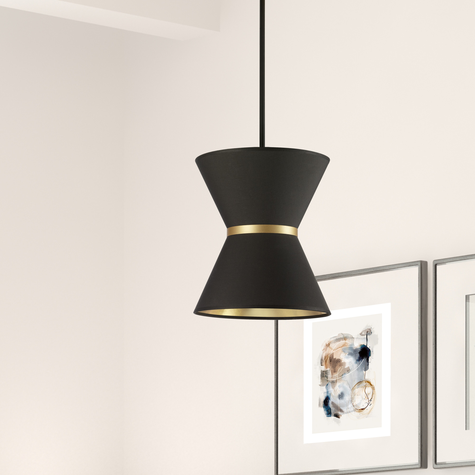 Dainolite CTN-121P Caterine 12"W Pendant - Gold - Picture 8 of 12