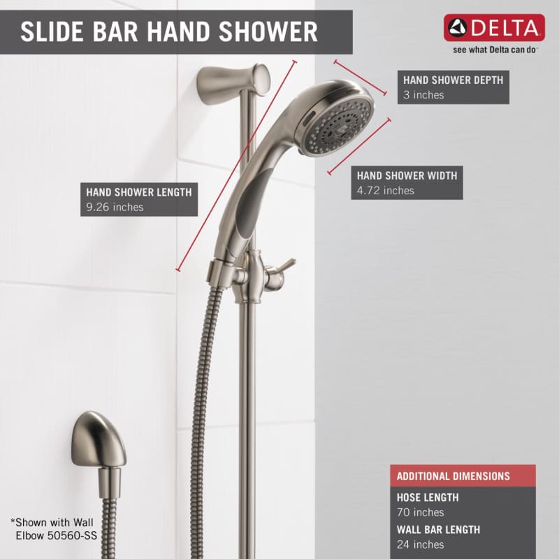 Delta 57014 2,5 GPM Handbrause Paket - Bild 7 von 11